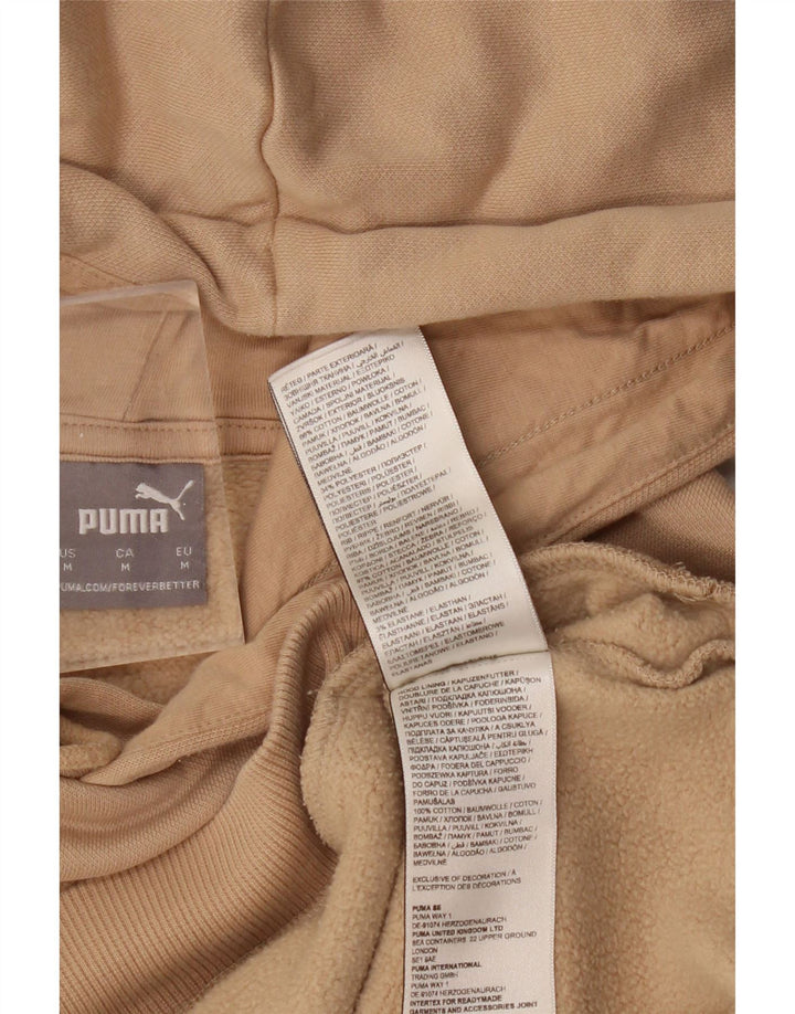 Felpa con cappuccio grafica da uomo PUMA in cotone beige medio
