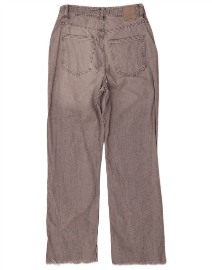 Jeans dritti da donna Zara EU 38 Small W28 L29 Grigio