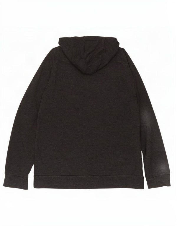 Felpa con cappuccio e zip Nike Dri Fit da uomo XL in viscosa grigia