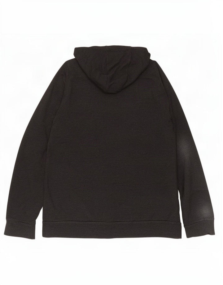 Felpa con cappuccio e zip Nike Dri Fit da uomo XL in viscosa grigia