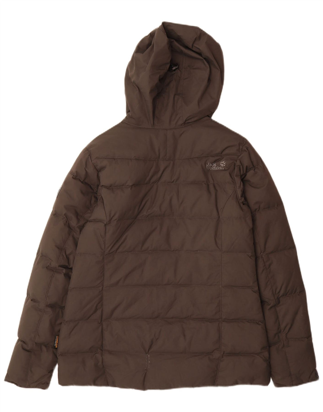 Giacca imbottita con cappuccio da donna Jack Wolfskin UK 12/14 Poliammide marrone medio