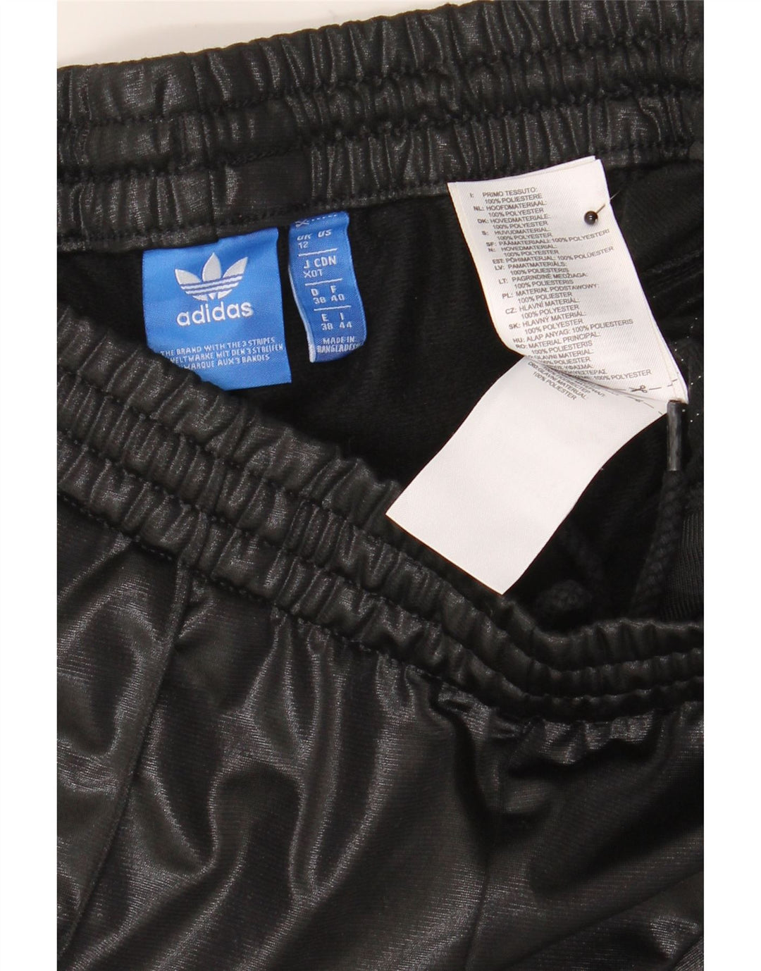 Pantaloni da tuta da donna Adidas UK 12 Medium Nero Poliestere