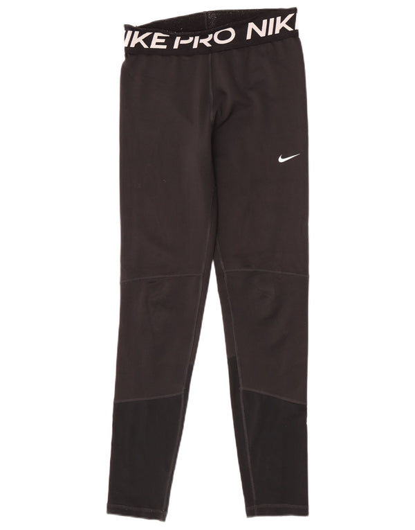 Leggings grafici Nike Dri Fit per ragazze 13-14 anni XL poliestere nero