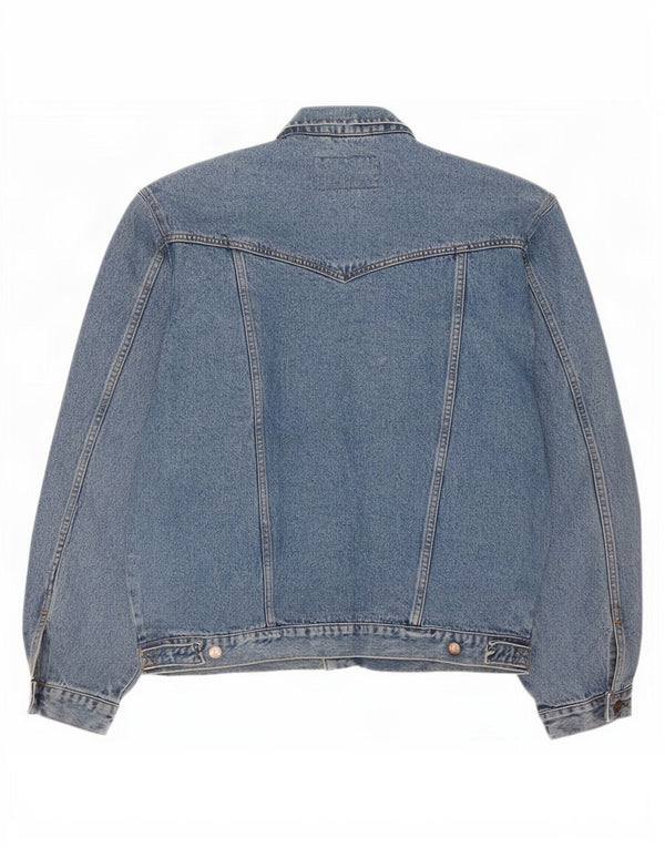 Giacca di jeans western da uomo Wrangler UK 42 XL Blu
