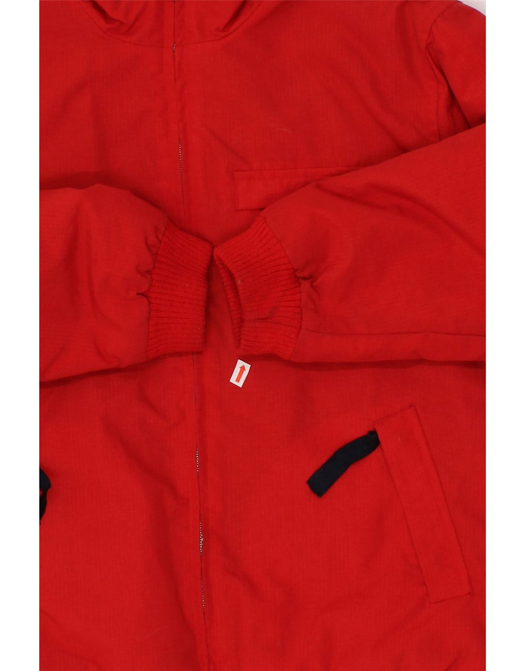 ASICS Girls Windbreaker Jacket 11-12 Years Red Polyester Vintage Asics and Second-Hand Asics from Messina Hembry 