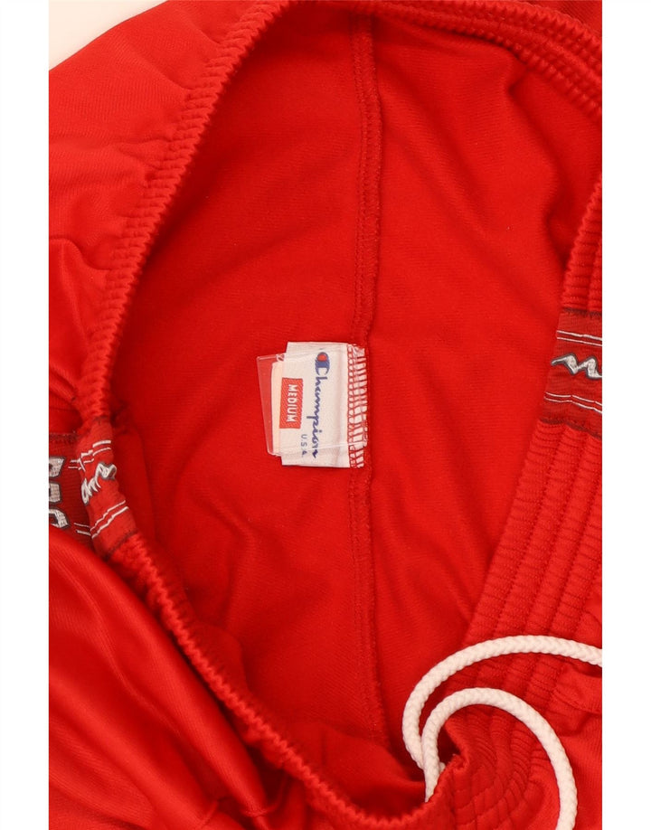 Pantaloni da tuta grafica da uomo Champion in poliestere rosso medio