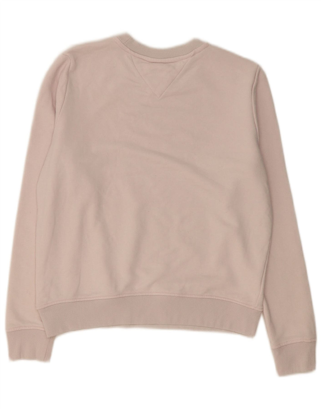 Felpa oversize con grafica da donna Tommy Hilfiger Maglione UK 10 Small Rosa