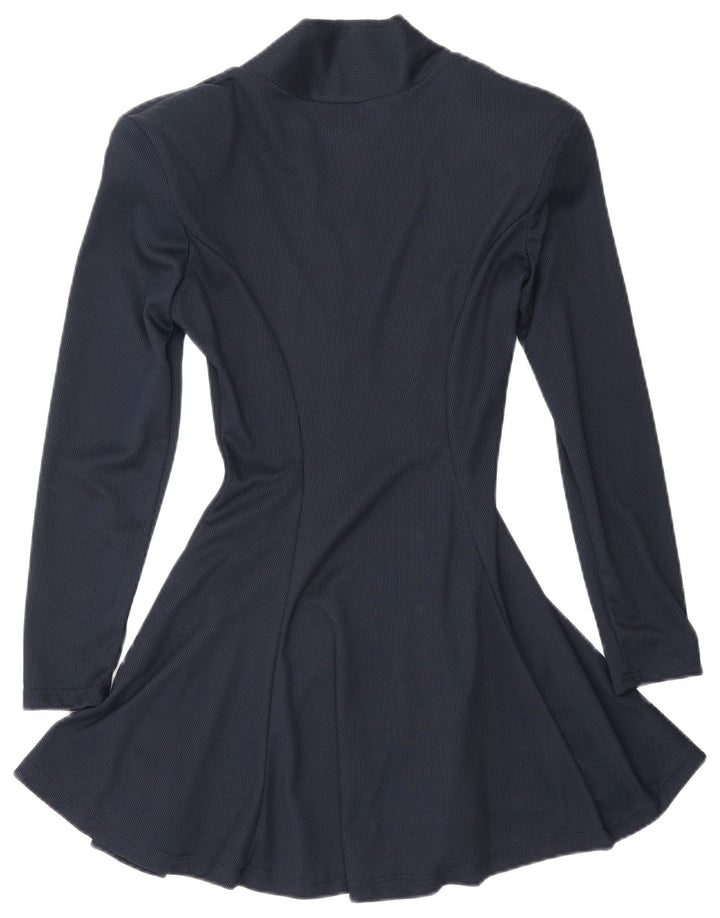 Abito a trapezio a maniche lunghe da donna di White Stuff UK 12 Blu navy medio