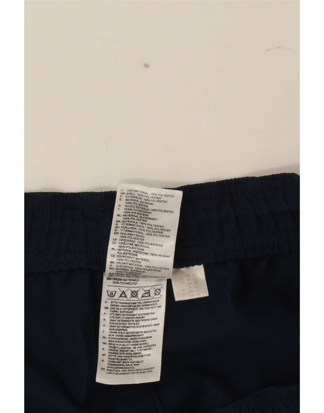 Pantaloncini sportivi da uomo Adidas Large blu navy in poliestere