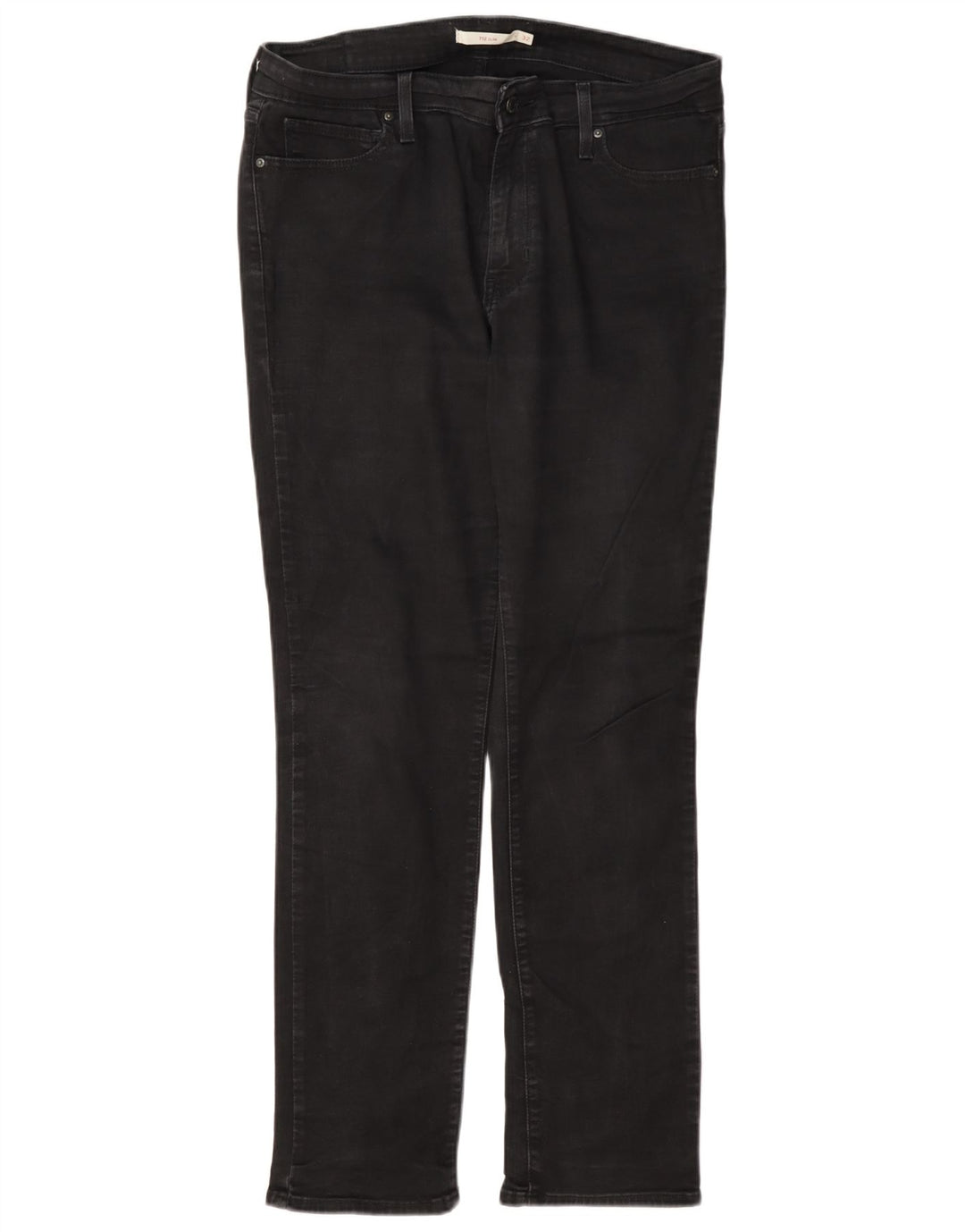Jeans Levi's 712 Slim da donna W32 L32 cotone nero