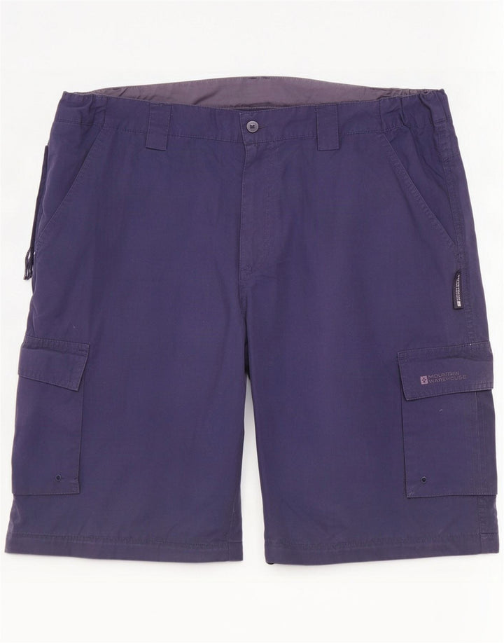 Pantaloncini cargo da uomo Mountain Warehouse XL W38 poliestere blu navy