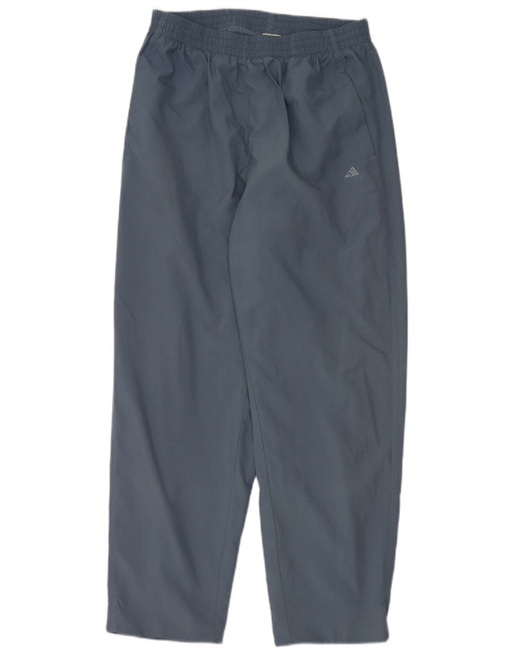 Pantaloni da tuta da uomo Adidas in poliestere grigio medio