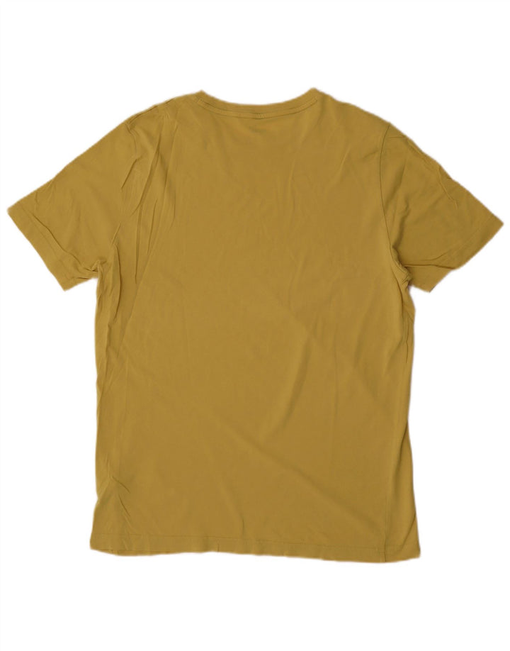 T-shirt da uomo Puma Top in cotone giallo medio