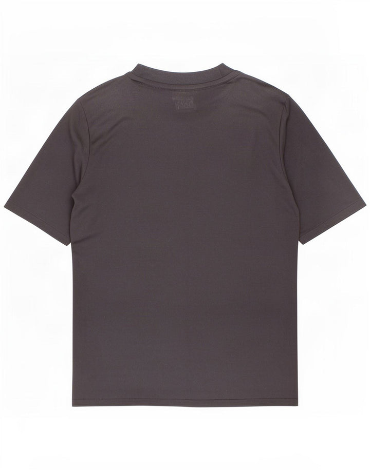 T-shirt Adidas da bambino Climalite 7-8 anni in poliestere geometrico nero