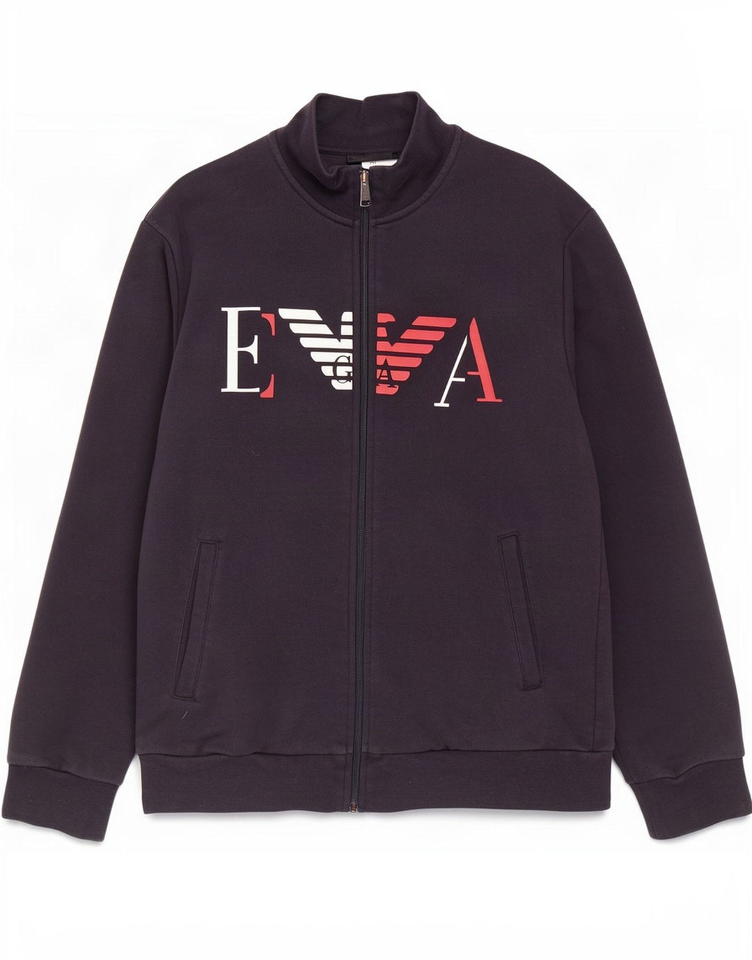 Giacca da ginnastica grafica da uomo Emporio Armani, colore nero medio