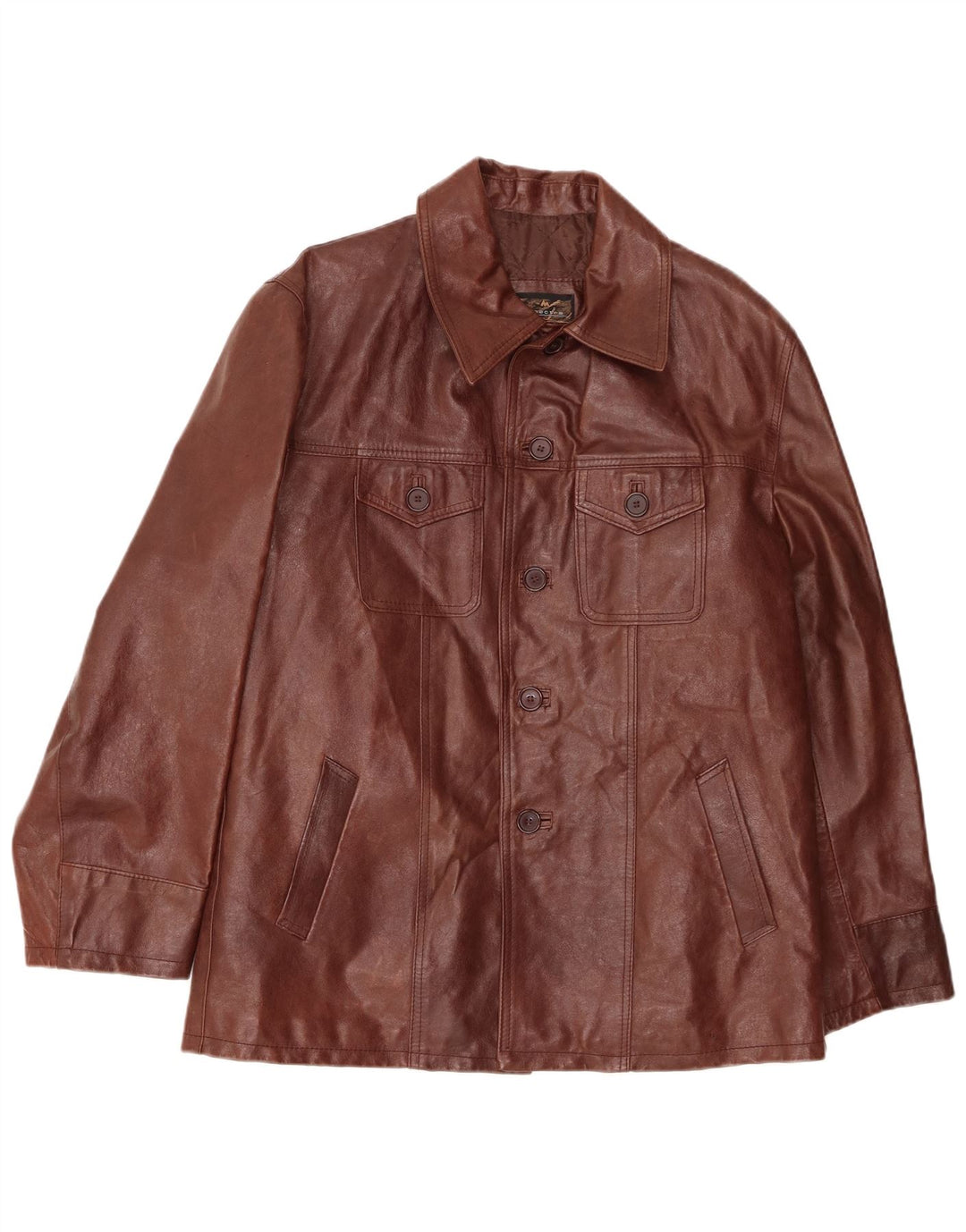 Giacca in pelle da uomo Spectra UK 42 XL Marrone