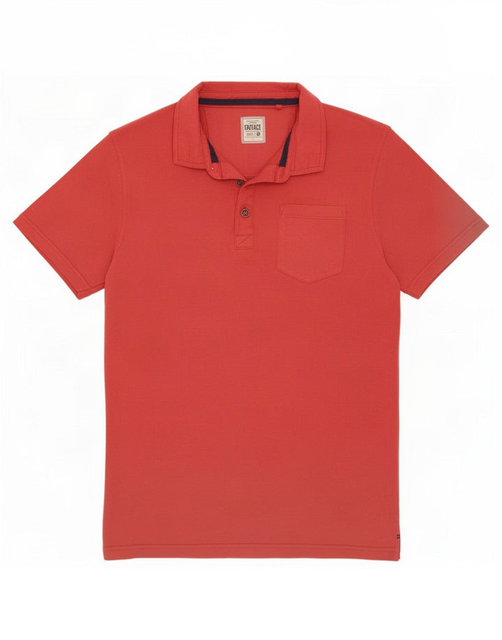 Polo da uomo Fat Face grande in cotone rosa