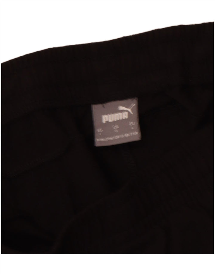 Pantaloncini sportivi grafici PUMA da uomo grandi neri