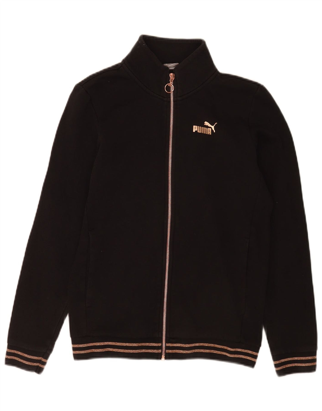 Giacca da tuta da donna Puma UK 6 XS nera a righe