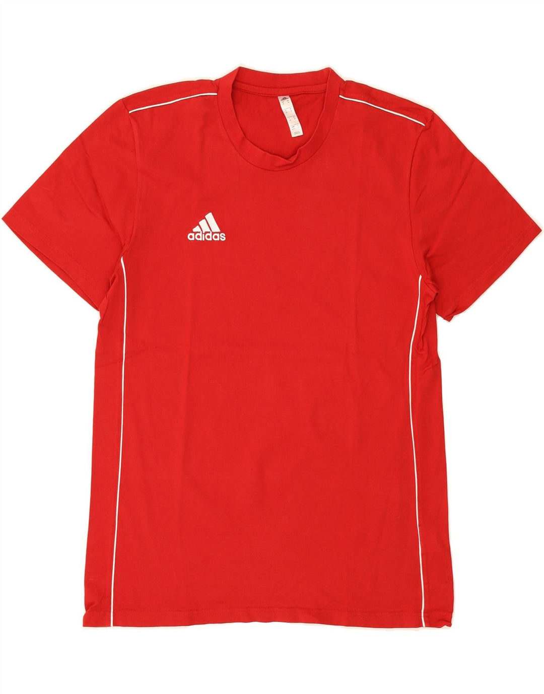 ADIDAS Mens T-Shirt Top Medium Red Cotton Vintage Adidas and Second-Hand Adidas from Messina Hembry 