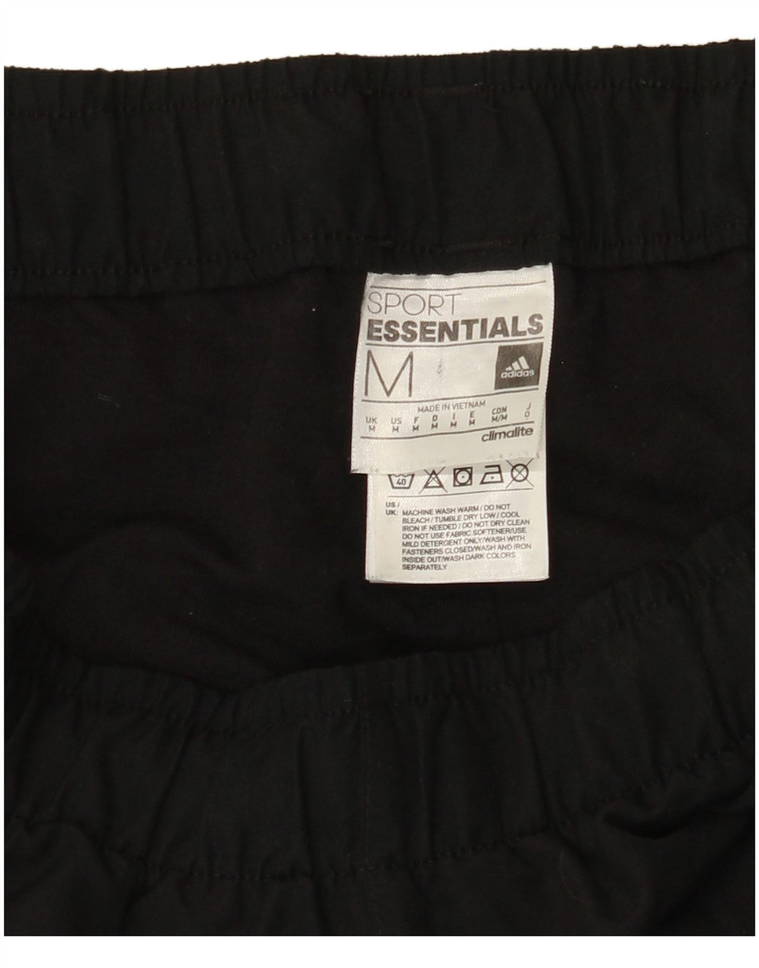 Pantaloni da tuta da uomo ADIDAS Climalite Joggers medio poliestere nero