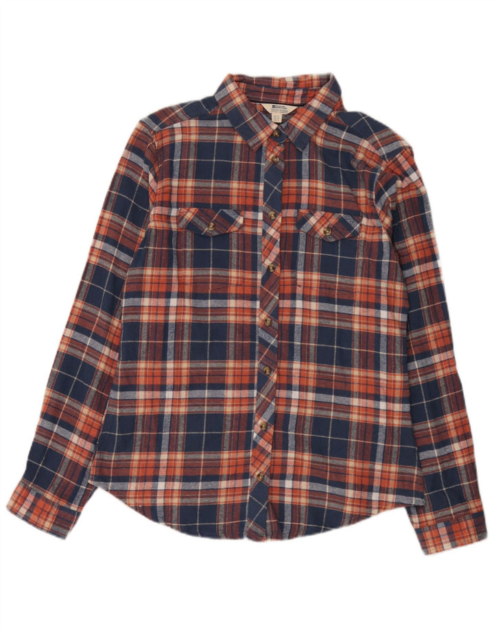 Camicia in flanella da donna Mountain Warehouse UK 12 Cotone medio a quadri blu navy
