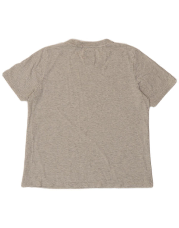 T-shirt grafica da donna Superdry Top UK 14 grande grigia