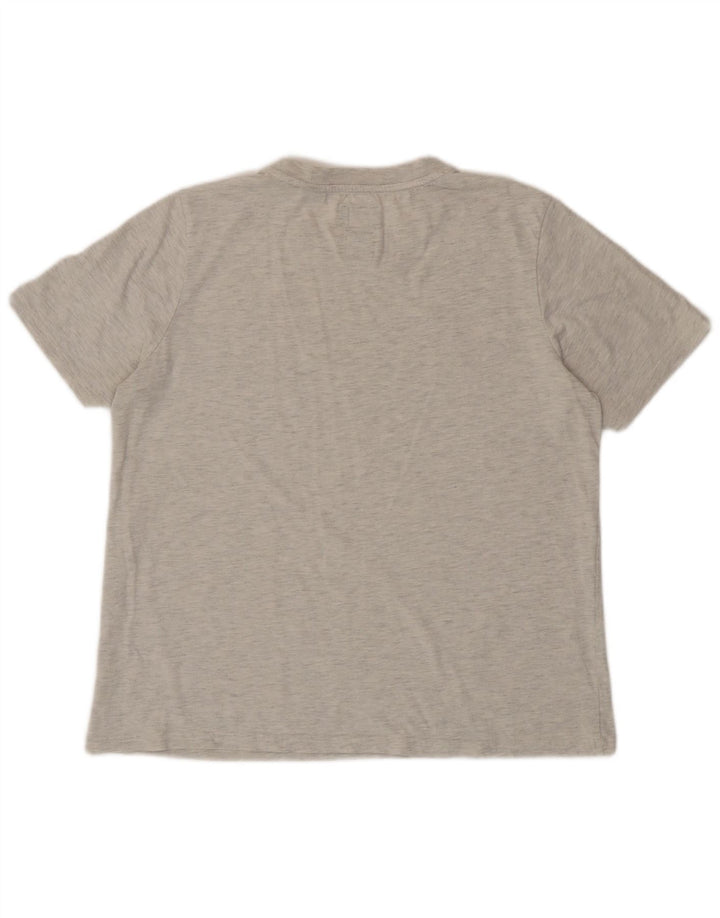 T-shirt grafica da donna Superdry Top UK 14 grande grigia