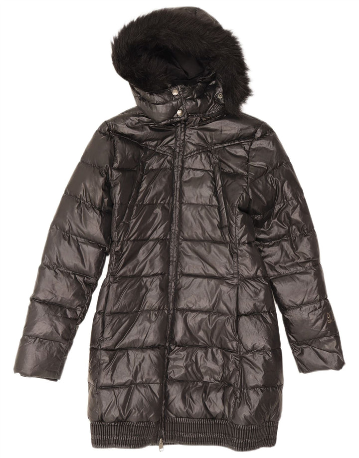 Cappotto imbottito con cappuccio per bambina Diesel 13-14 anni in poliestere nero