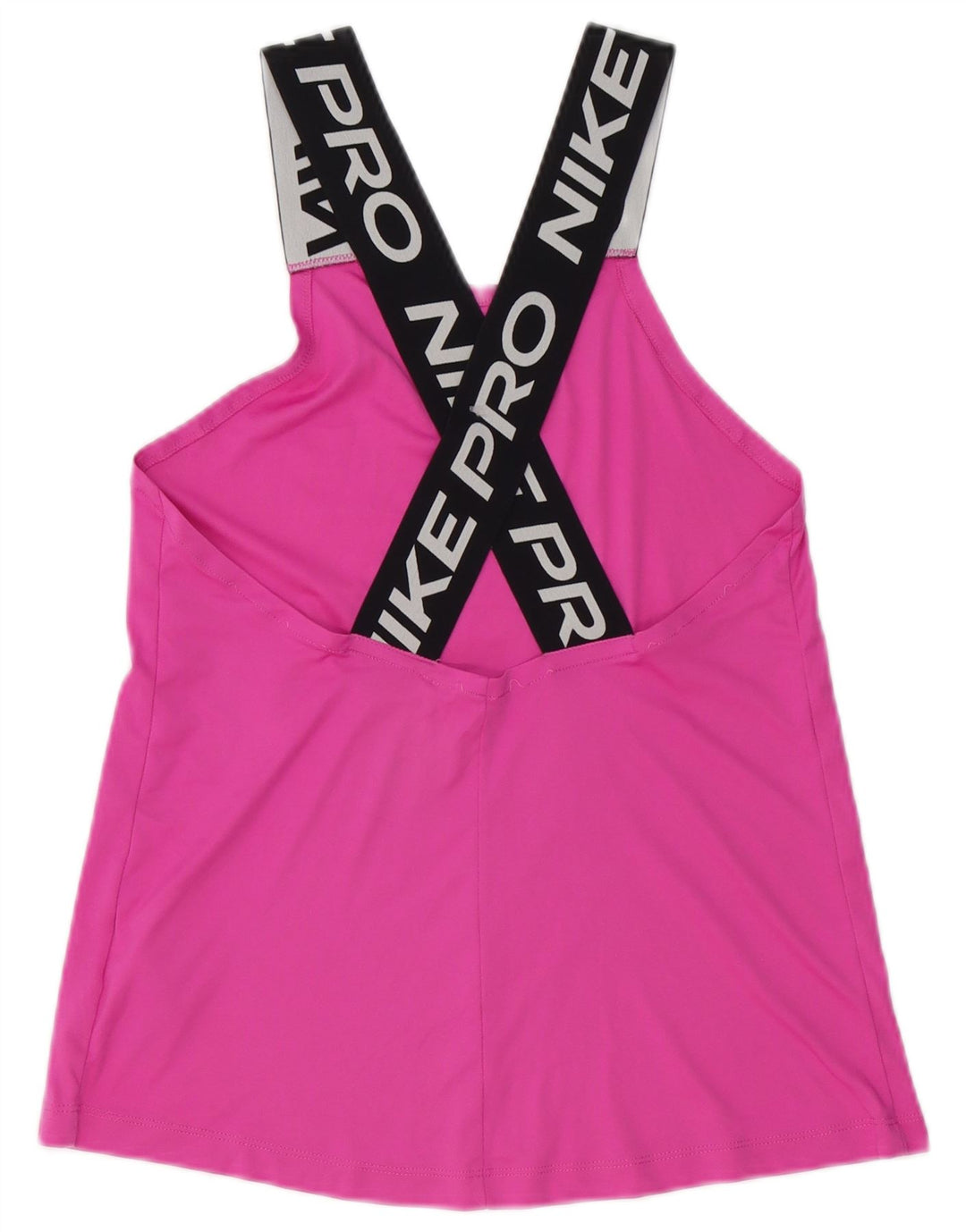 Canotta grafica Nike Dri Fit da donna UK 10 Small Rosa Poliestere color block