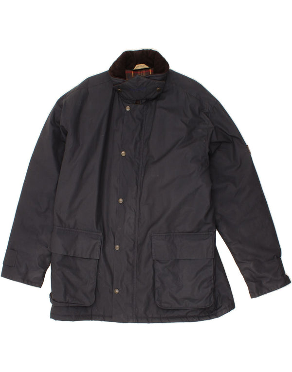 Giacca utilitaria da uomo VINTAGE UK 42 XL Cotone blu navy