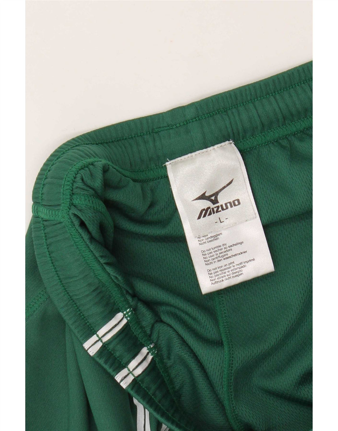 Pantaloncini sportivi grafici da uomo Mizuno grandi in poliestere verde