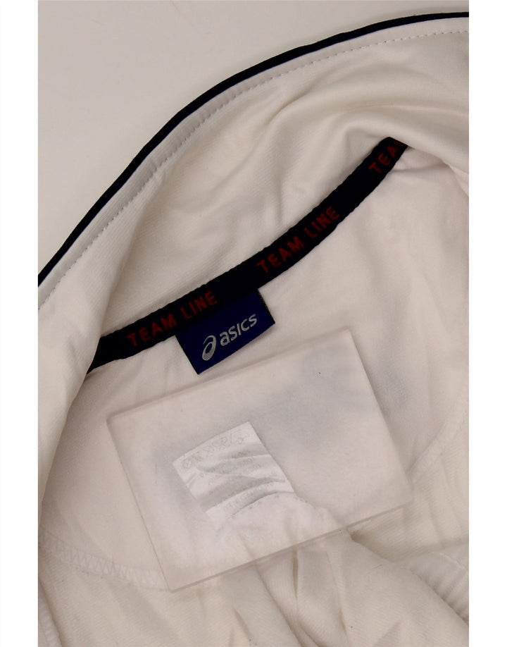 Giacca sportiva ASICS da uomo con grafica, giacca in poliestere color block bianco medio