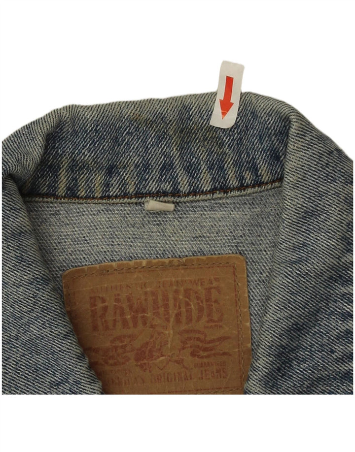 Giacca di jeans vintage da uomo UK 36 piccola blu