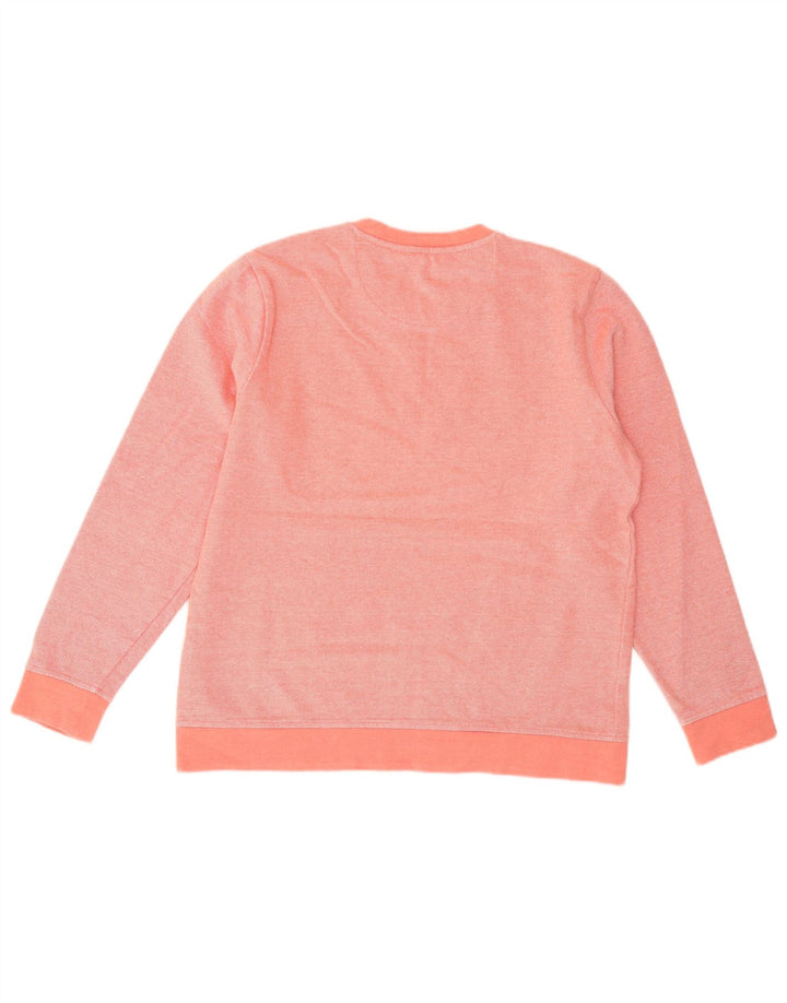 Crew Clothing Felpa da uomo Maglione in cotone rosa medio