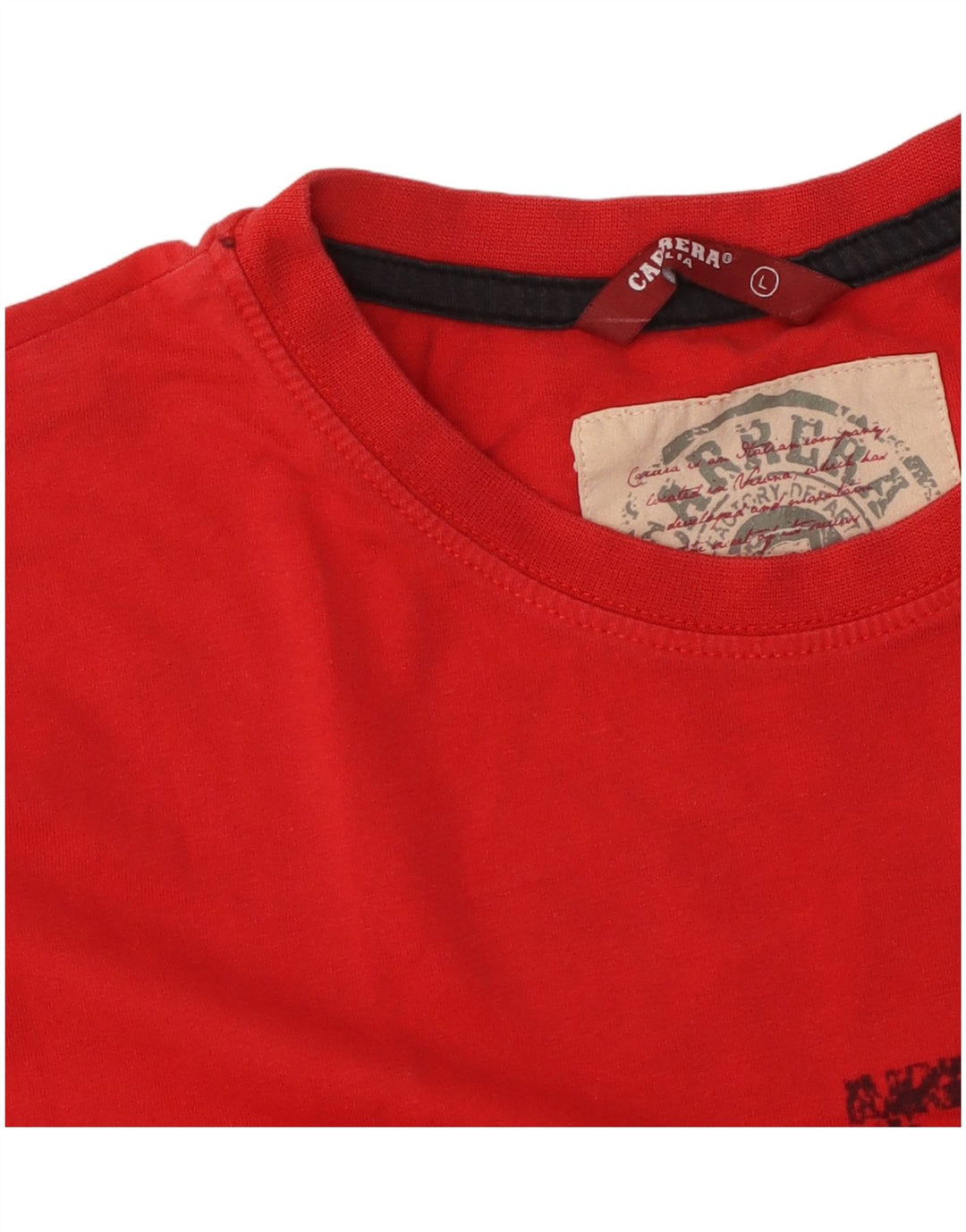 CARRERA T-shirt grafica da uomo grande rossa