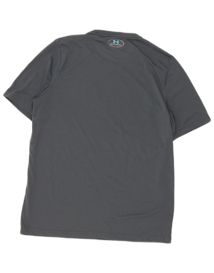 Maglietta grafica da uomo Under Armour Heat Gear Top grigio medio