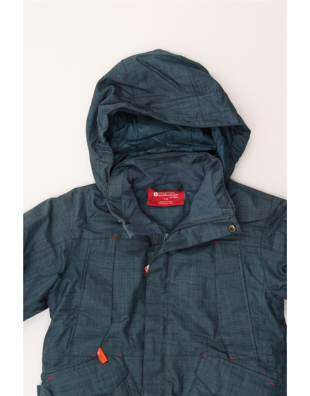 WAREHOUSE Boys Hooded Windbreaker Jacket 7-8 Years Blue Polyester Vintage Warehouse and Second-Hand Warehouse from Messina Hembry 