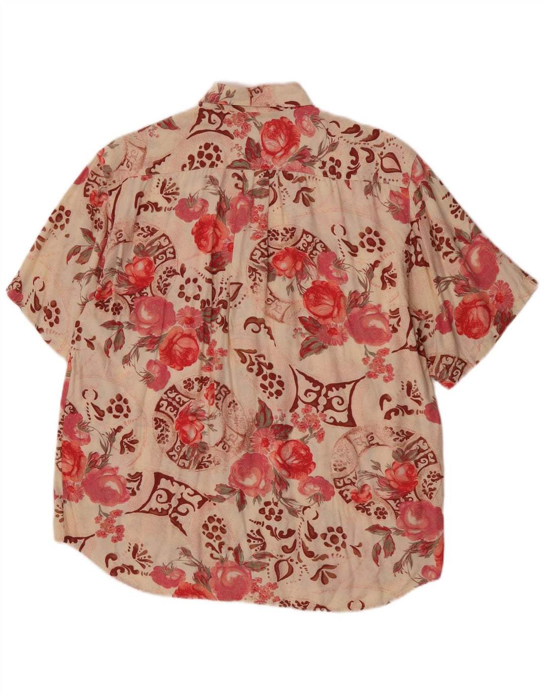 Camicia a maniche corte da uomo Quarry Large in viscosa floreale multicolore