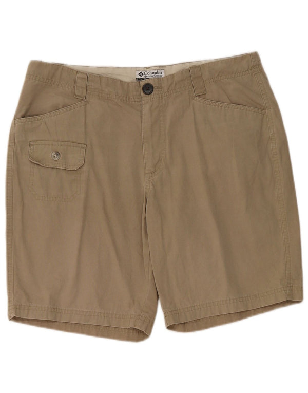 Pantaloncini cargo Columbia da donna US 10 Large W32 cotone kaki