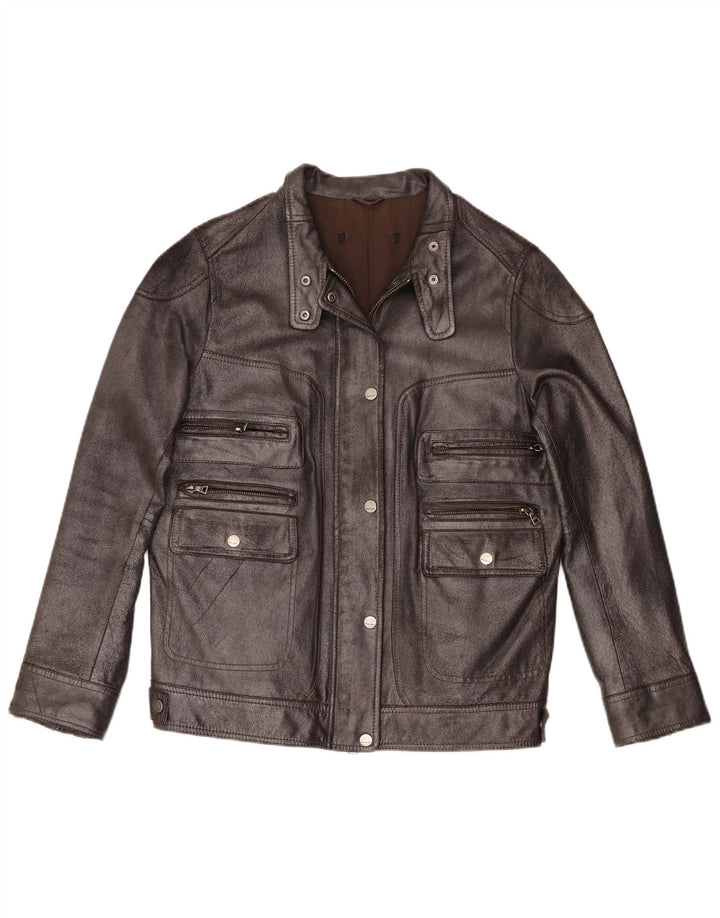 Giacca in pelle da donna Marc Aurel UK 14 Pelle nera media