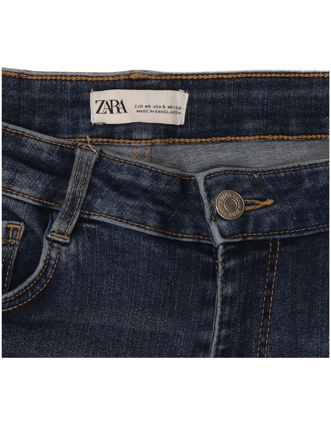Jeans skinny da donna Zara EU 40 medi W30 L27 Blu