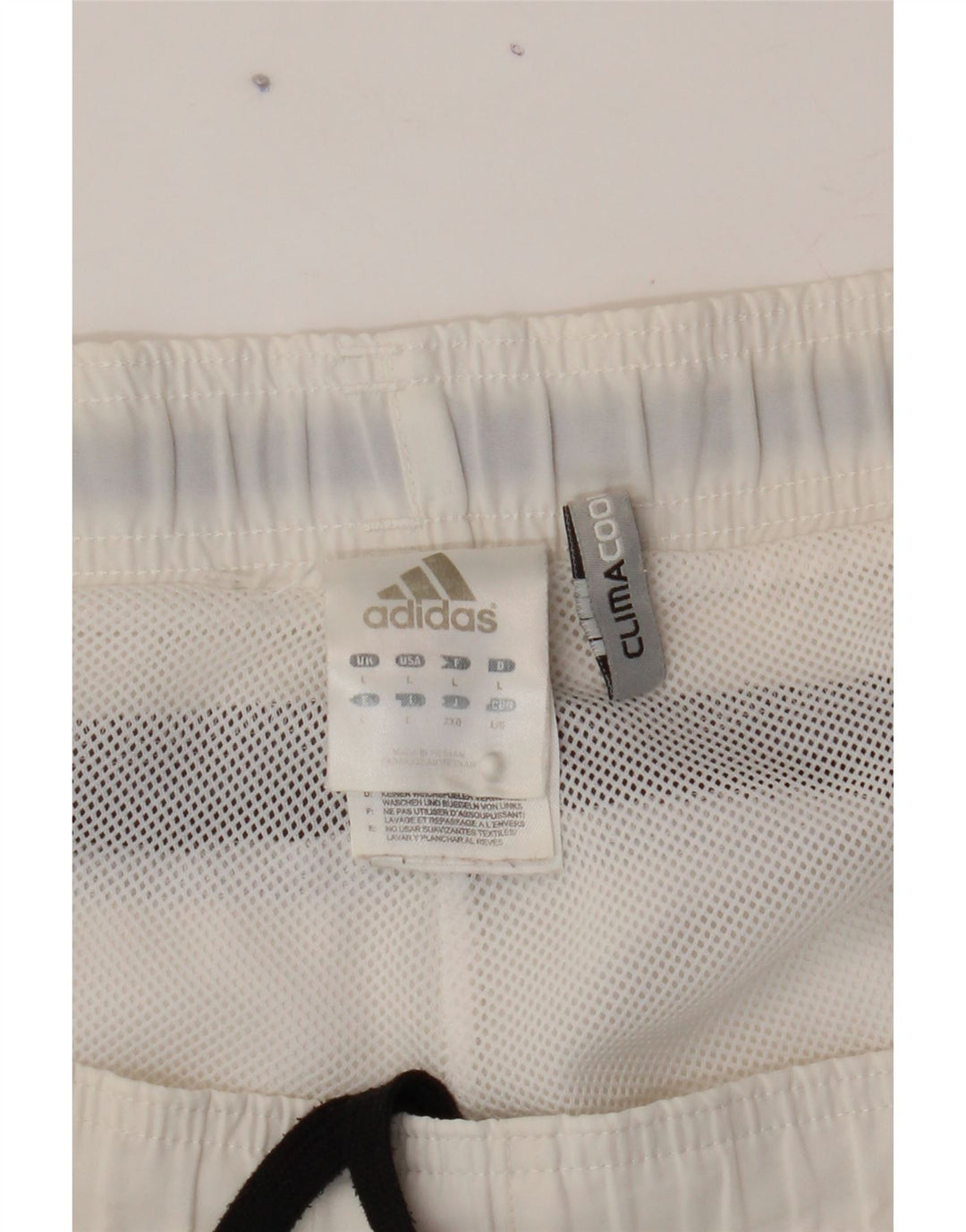 ADIDAS Mens Climacool Sport Shorts Large White Colourblock Polyester Vintage Adidas and Second-Hand Adidas from Messina Hembry 