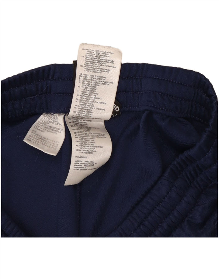 Pantaloni da tuta Adidas Climalite da uomo medi in poliestere blu navy