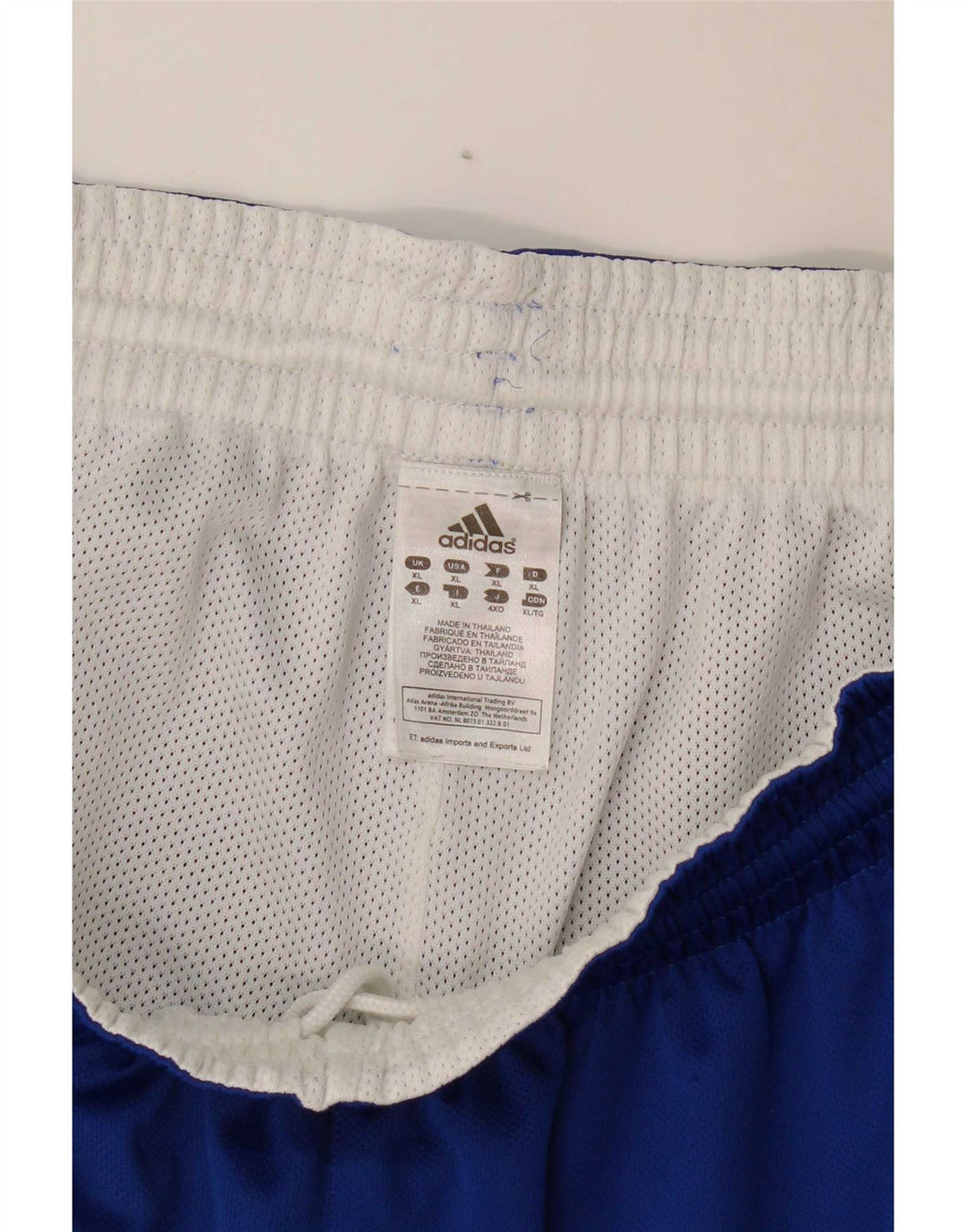 Pantaloncini sportivi da uomo Adidas XL blu poliestere