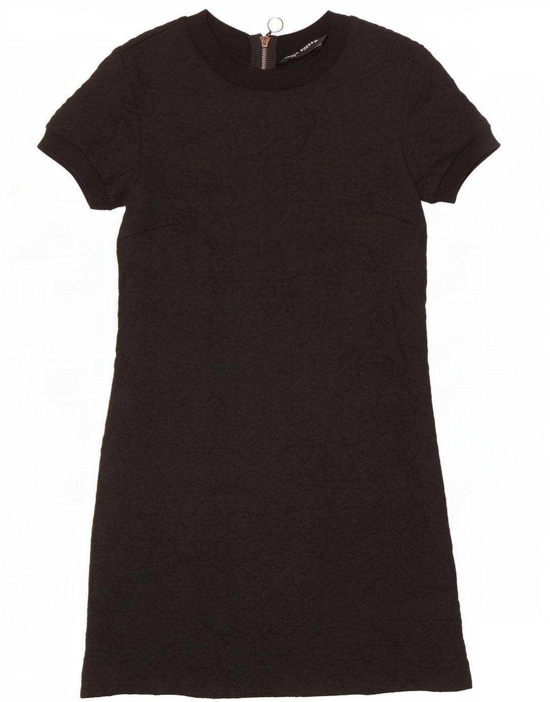 Abito basic da donna Zara UK 12 medio nero con motivo cachemire