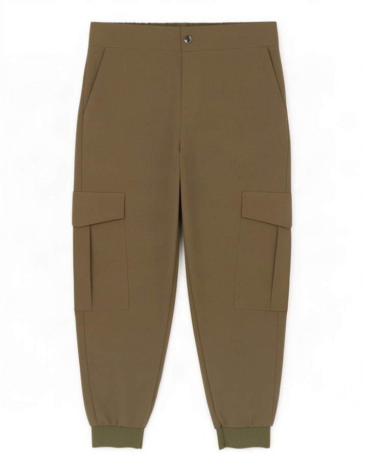 Pantaloni cargo da jogging da donna Zara piccoli W26 L26 poliestere kaki