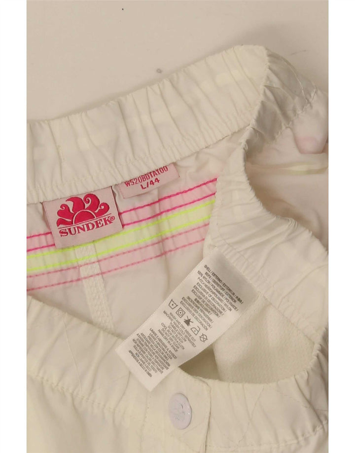 Pantaloncini da bagno da donna Sundek UK 16 grandi nylon bianco