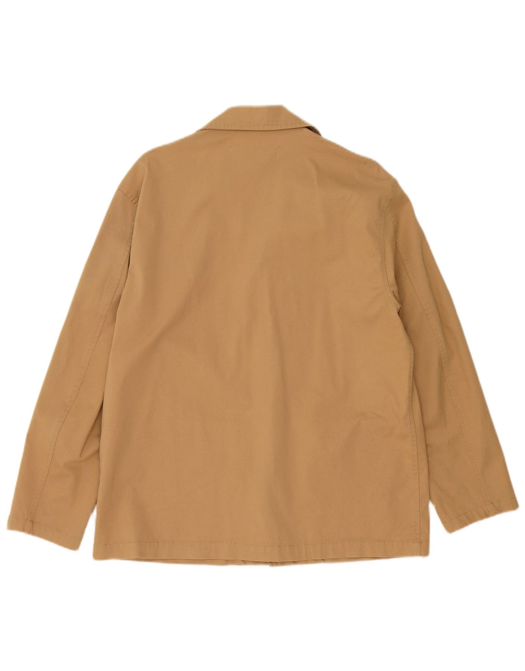 Giacca blazer oversize a 3 bottoni da donna Zara UK 10 piccola in cotone beige