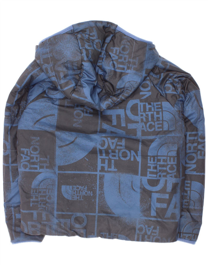 Giacca imbottita reversibile grafica per ragazzi The North Face 7-8 anni piccola blu